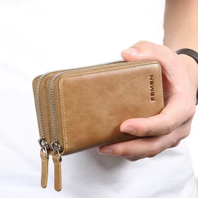 Genuine Leather Retro Key Holder Wallet