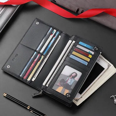 William Polo Genuine Leather Long Wallet