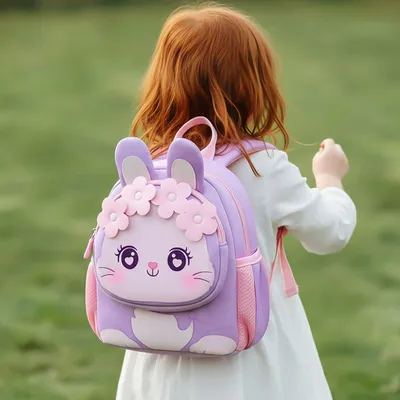  Neoprene Children's Backpack Cartoon Durable Portable Zipper 