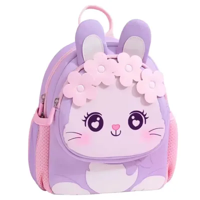 New Kids Backpack Neoprene Zipper Backpack for 3-6 Years Old