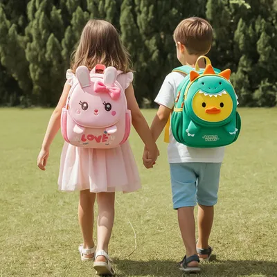  Cartoon Pattern Kids Backpack 