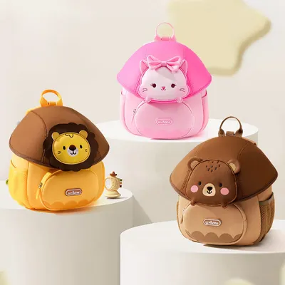 New Cute Casual Design 3-6 Years Old Boys Girls' Kids backpack Neoprene Cartoon Backpack