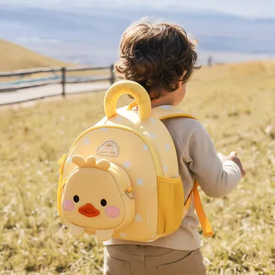 Children's Animal Cartoon Neoprene Zipper Closure Kids Backpack