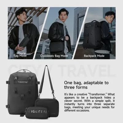 Multi Functional Crossbody USB Durable Waterproof Breathable Honeycomb Sac a dos Nylon Travel Detachable Casual Sports Backpacks