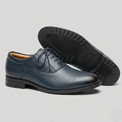 Men\'s Classic Premium Leather Dress Shoes
Lace-Up Oxford Navy Leather‎ Outsole Sbafc04c4788043afbb081858ad1f7  main image 4