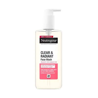 Neutrogena Clear & Radiant Face Wash with Vitamin C & Pink G.