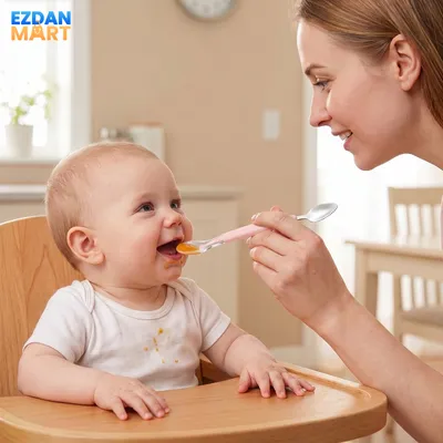 2-in-1 Silicone Baby Feeding Spoon 
