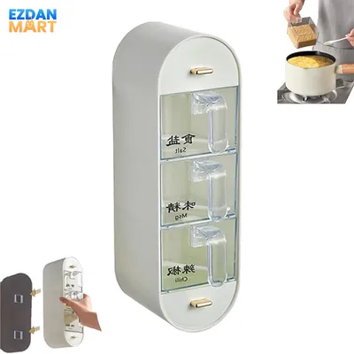 3-Tier Wall Mounted Spice Storage Box