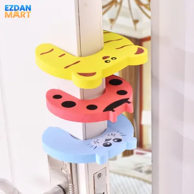 2 Pieces Cartoon Animal Foam Door Stopper