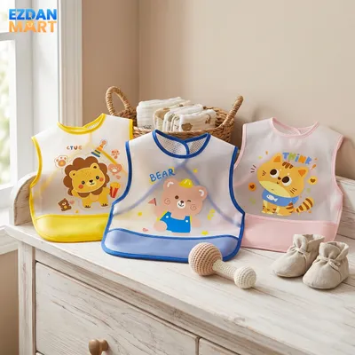 Waterproof Baby Bib with Food Catcher