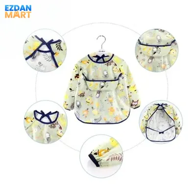 Full Sleeve Waterproof Baby Bib Apron