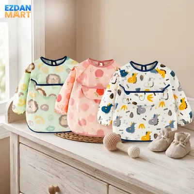 Full Sleeve Waterproof Baby Bib Apron