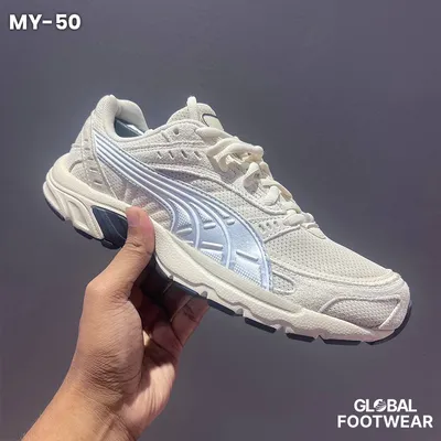 white Puma C25K unisex sneakers