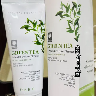 Dabo Green Tea Natural Rich Foam Cleanser 180ml