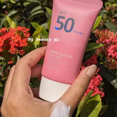 Laikou Japan Sakura Sunscreen Uv Spf50 Pa+++ Sunblock – 50g