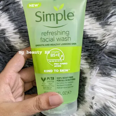 Simple Kind To Skin Refreshing Facial Wash Gel 150ml