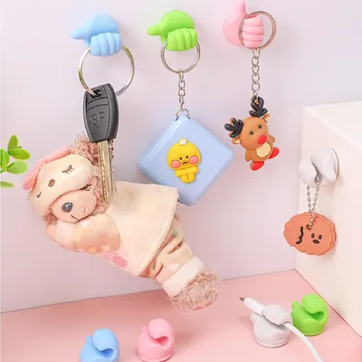 10 PCS Creative Silicone Thumb Wall Hook
