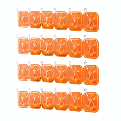 6-in-1 Seamless Adhesive Wall Hook (4pcs)