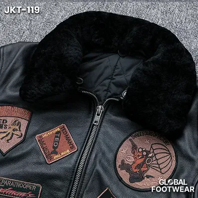 Men's Genuine Leather Air Force Flying Suit Sheep Jacket