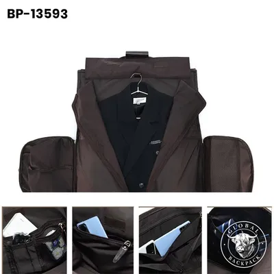 Retro Crazy Horse Leather Large-Capacity Travel Trolley Bag