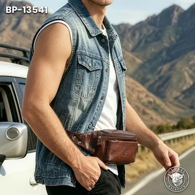 Captain Cow Genuine Leather Crossbody Chest Bag