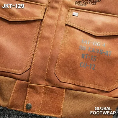 Men’s Genuine  Leather Vintage 1.8mm Flight Jacket