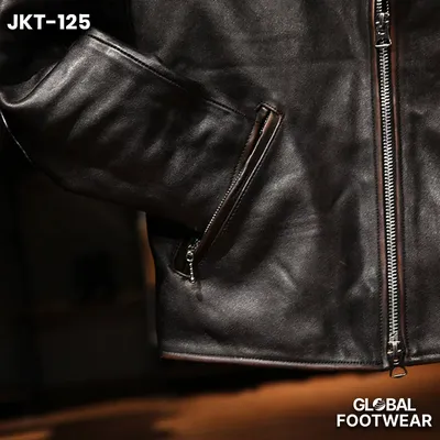 Men’s Genuine Cowhide Beckham Inspired Tea Core Leather Jacket