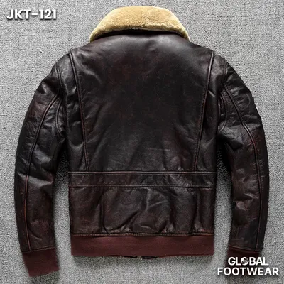 Men’s Genuine Leather & Cotton Lining G-1 Premium Flight Jacket