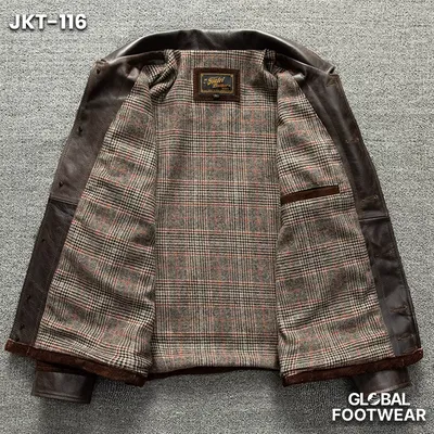 Men’s Top Grain Farmer Style Vintage Suede Leather Jacket