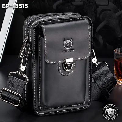 Crazy Horse Genuine Leather One-Shoulder Waist Bag