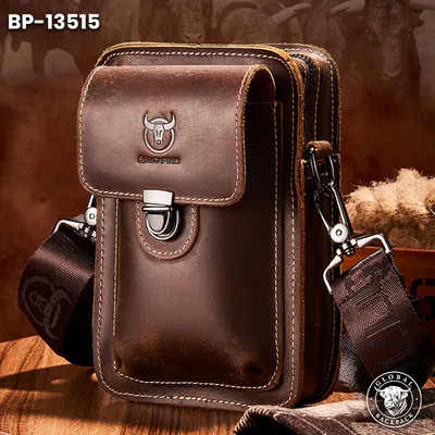 Crazy Horse Genuine Leather One-Shoulder Waist Bag
