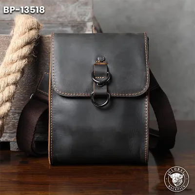Siwo Crazy Horse Leather Cowhide Crossbody Phone Bag