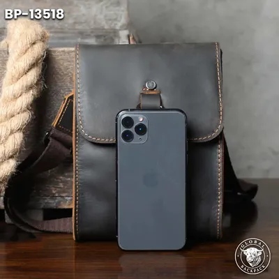 Siwo Crazy Horse Leather Cowhide Crossbody Phone Bag