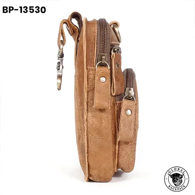 Men's Genuine Leather Retro Multifunctional Waist Bag