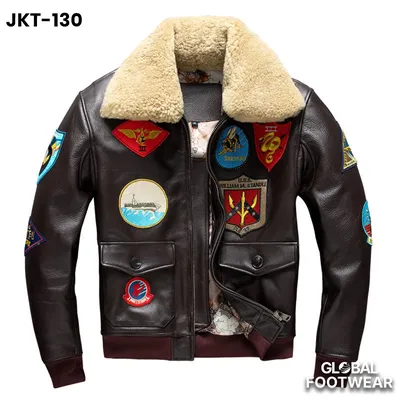 Men’s G-1 Flight Jacket – Premium Genuine Cowhide Leather