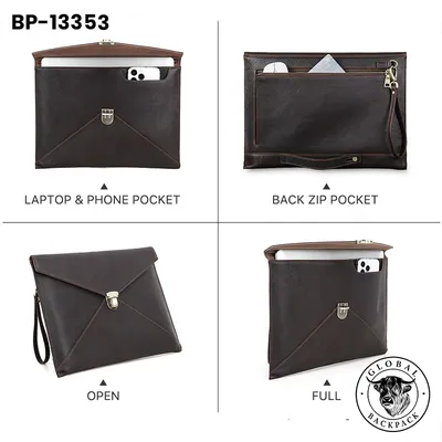 Macbook Pro13/14 Cowhide Computer Protective Case Envelope Laptop Bag