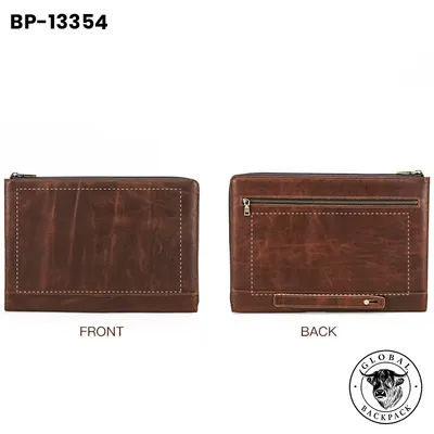 New macbook Pro14.2 Protective Case Crazy Horse Oil Leather Bag