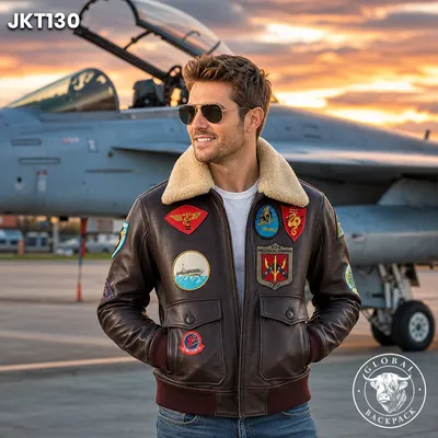 Men’s G-1 Flight Jacket – Premium Genuine Cowhide Leather