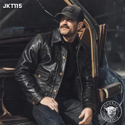 Hand-Rubbed Men's Genuine Leather Jacket