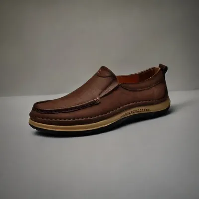 Genuine Leather Slip on Casual Shoes
