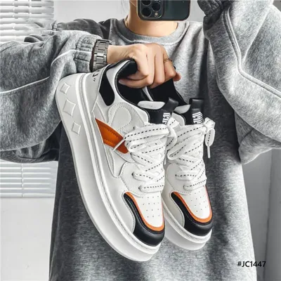 Premium Leather Men’s Casual Sneakers 