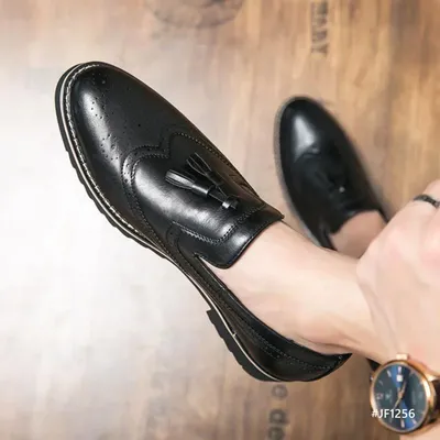 Genuine Leather Trendy British Formal Shoes