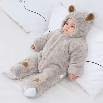 Baby Jumpsuits Winter Thickened Warm Clothes