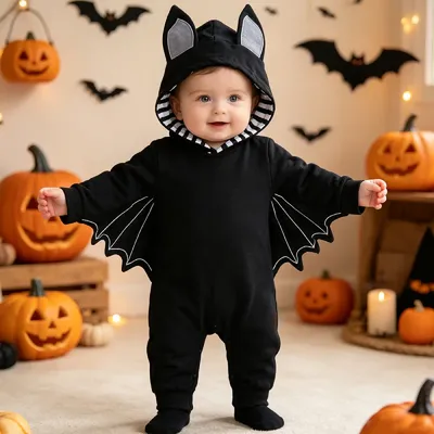 Bat Costume Baby Long-Sleeve Jumpsuit