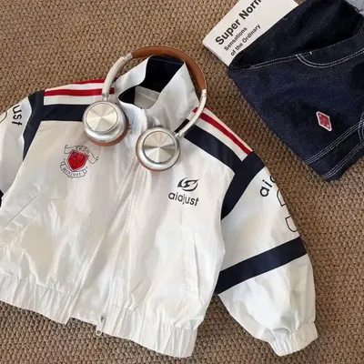 Children's Autumn New Style Trendy Three-Stripe Jacket 
