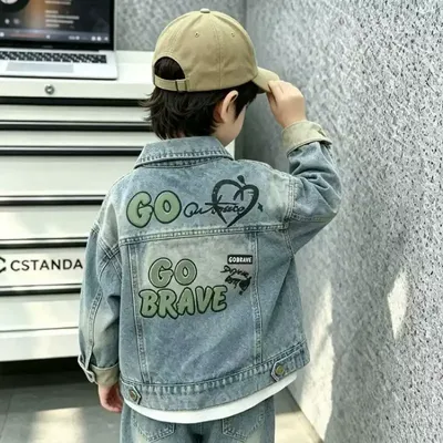 Boys' New Korean Stylish Denim Jacket