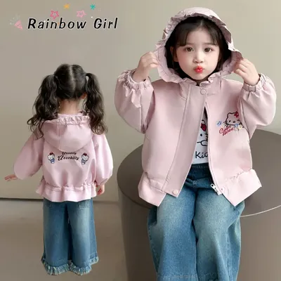 Coat Cute KT Cat Jacket For Little Girls
