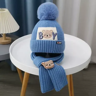 Winter Hat And Scarf Set For Children