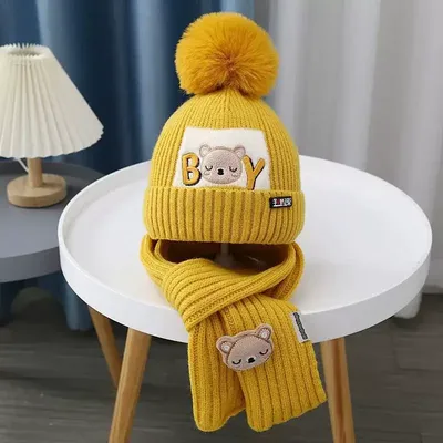 Winter Hat And Scarf Set For Children