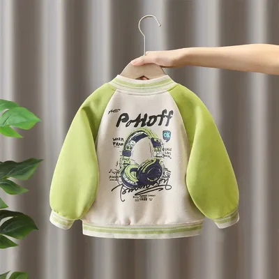 Boys Fashion Style Baseball Jacket